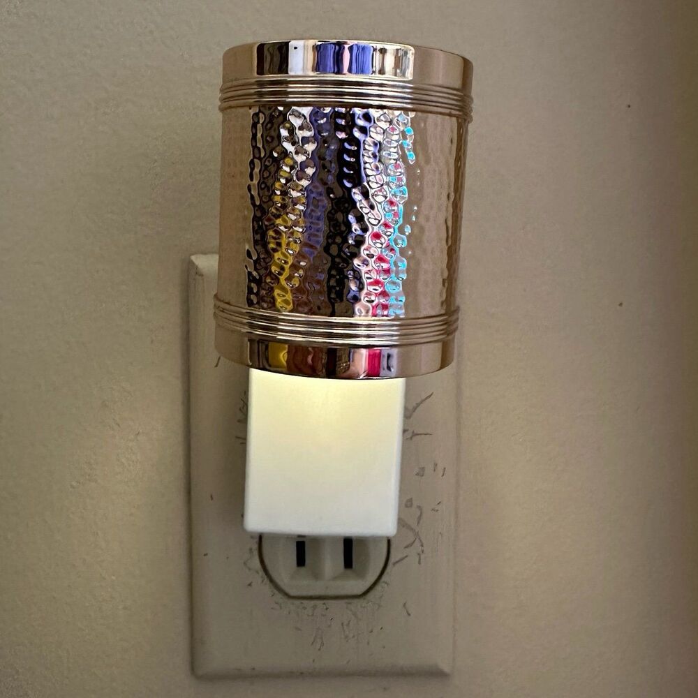 Bath & Body Works Wallflower Rose Gold Hammered Metal Look Scent Plug-In